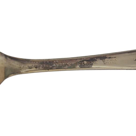 Vintage W.M. Rogers Magnolia Extra Plate Silverware Flatware SET OF 9 AS IS READ - Picture 7 of 7